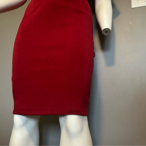 Red short sleeve dress with belt, Large BNWT - Picture 10 of 15